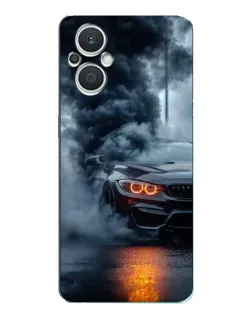 Чехол для OPPO Reno7 Lite (5G) с картинкой «BMW M-Power — абстракция»