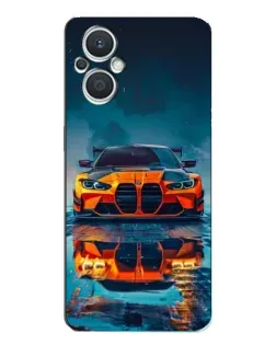 Чехол для OPPO Reno7 Lite (5G) с картинкой «BMW — золотая эмблема»
