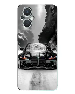 Чехол для OPPO Reno7 Lite (5G) с картинкой «BMW — акварельный дрифт»