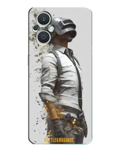 Чехол для OPPO Reno7 Lite (5G) с картинкой «PUBG — боец в пыли»