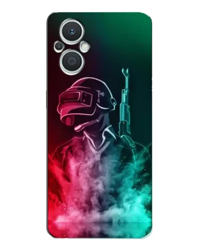 Чехол для OPPO Reno7 Lite (5G) с картинкой «PUBG — огненный воин»