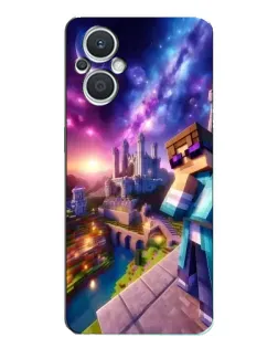 Чехол для OPPO Reno7 Lite (5G) с картинкой «Стив и космос» Чехол для OPPO Reno7 Lite (5G) с картинкой «Стив и космос»