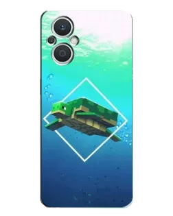 Чехол для OPPO Reno7 Lite (5G) с картинкой «Черепаха Minecraft» Чехол для OPPO Reno7 Lite (5G) с картинкой «Черепаха Minecraft»