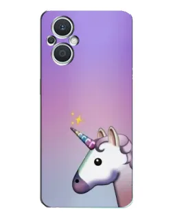 Чехол для OPPO Reno7 Lite (5G) с картинкой «Единорог градиент»
