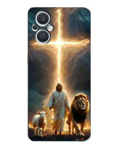 Чехол для OPPO Reno7 Lite (5G) с картинкой «Лев Иуды и Свет»