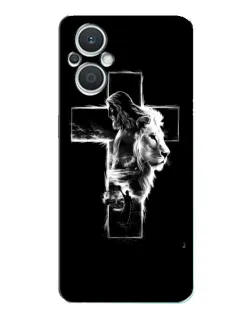 Чехол для OPPO Reno7 Lite (5G) с картинкой «Сияющий крест Jesus»