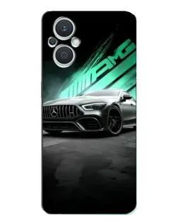 Чехол для OPPO Reno7 Lite (5G) с картинкой «Темный Mercedes AMG»