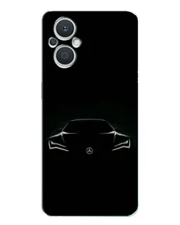 Чехол для OPPO Reno7 Lite (5G) с картинкой «Mercedes — силуэт авто»