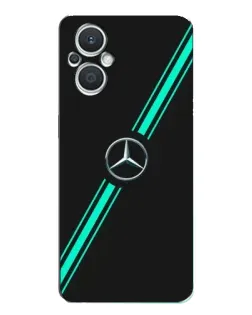 Чехол для OPPO Reno7 Lite (5G) с картинкой «Спортивные линии Mercedes»