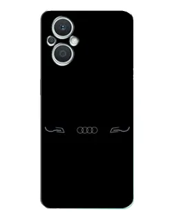 Чехол для OPPO Reno7 Lite (5G) с картинкой «Audi — световой подпись»