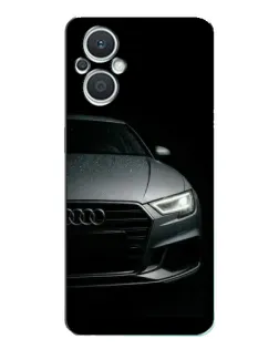 Чехол для OPPO Reno7 Lite (5G) с картинкой «Audi — детализация кузова»