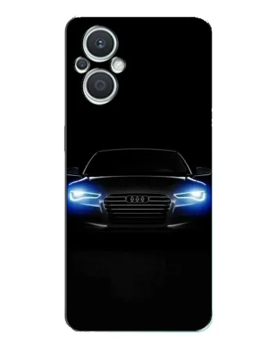 Чехол для OPPO Reno7 Lite (5G) с картинкой «Audi в неоне»
