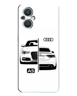 Чехол для OPPO Reno7 Lite (5G) с картинкой «Audi — контрастный дизайн» Чехол для OPPO Reno7 Lite (5G) с картинкой «Audi — контрастный дизайн»
