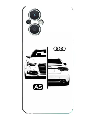 Чехол для OPPO Reno7 Lite (5G) с картинкой «Audi — контрастный дизайн»