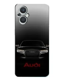 Чехол для OPPO Reno7 Lite (5G) с картинкой «Audi — градиентный контур» Чехол для OPPO Reno7 Lite (5G) с картинкой «Audi — градиентный контур»