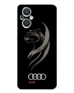 Чехол для OPPO Reno7 Lite (5G) с картинкой «Графика — пантера и Audi» Чехол для OPPO Reno7 Lite (5G) с картинкой «Графика — пантера и Audi»