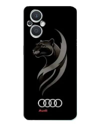 Чехол для OPPO Reno7 Lite (5G) с картинкой «Графика — пантера и Audi»