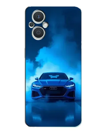 Чехол для OPPO Reno7 Lite (5G) с картинкой «Audi — голубая энергия»