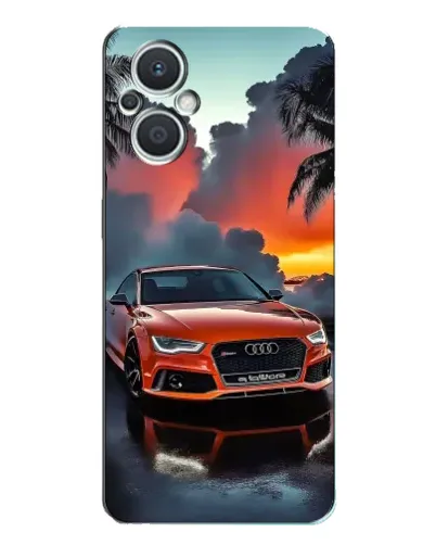 Чехол для OPPO Reno7 Lite (5G) с картинкой «Audi — закат»