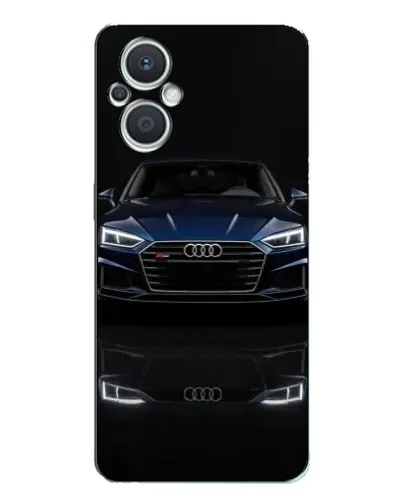 Чехол для OPPO Reno7 Lite (5G) с картинкой «Audi — ночное отражение»