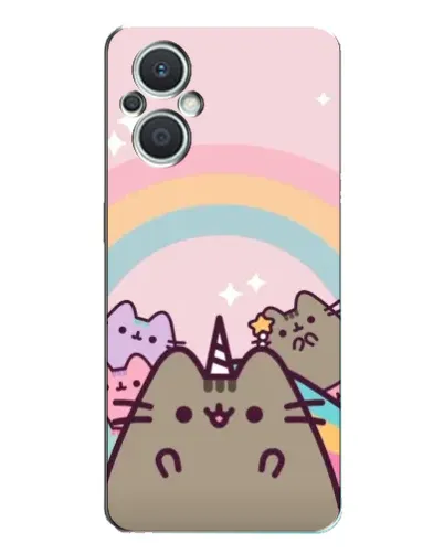 Чехол для OPPO Reno7 Lite (5G) с картинкой «Единорог Pusheen» Чехол для OPPO Reno7 Lite (5G) с картинкой «Единорог Pusheen»