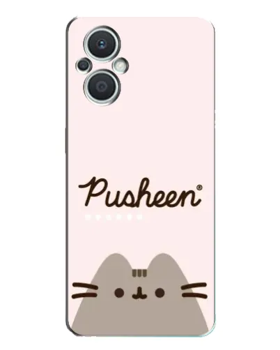 Чехол для OPPO Reno7 Lite (5G) с картинкой «Pusheen логотип» Чехол для OPPO Reno7 Lite (5G) с картинкой «Pusheen логотип»