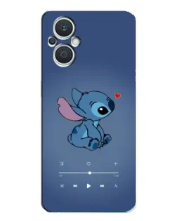 Чехол для OPPO Reno7 Lite (5G) с картинкой «Музыкальный Stitch»