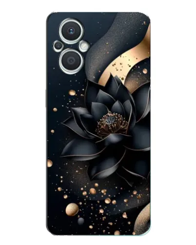 Чехол для OPPO Reno7 Lite (5G) с картинкой «Черный лотос» Чехол для OPPO Reno7 Lite (5G) с картинкой «Черный лотос»