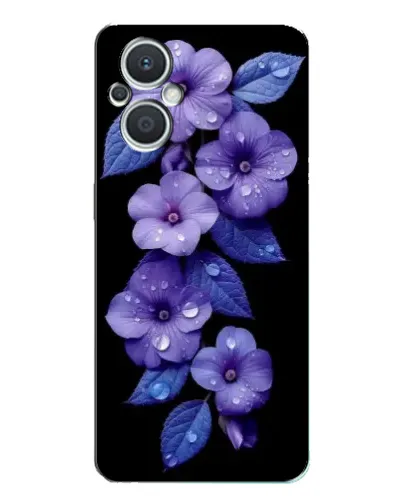 Чехол для OPPO Reno7 Lite (5G) с картинкой «Фиолетовые цветы с росою» Чехол для OPPO Reno7 Lite (5G) с картинкой «Фиолетовые цветы с росою»