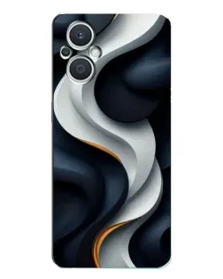Чехол для OPPO Reno7 Lite (5G) с картинкой «Объемные черно-белые ленты» Чехол для OPPO Reno7 Lite (5G) с картинкой «Объемные черно-белые ленты»