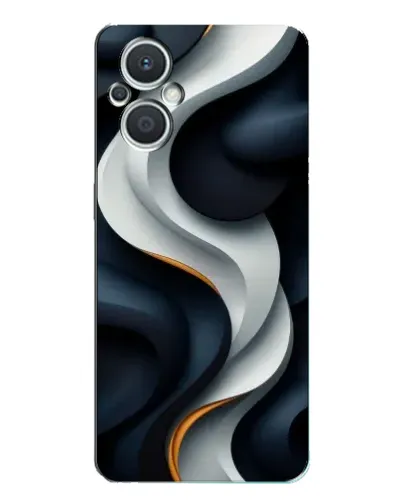 Чехол для OPPO Reno7 Lite (5G) с картинкой «Объемные черно-белые ленты» Чехол для OPPO Reno7 Lite (5G) с картинкой «Объемные черно-белые ленты»