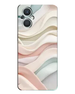 Чехол для OPPO Reno7 Lite (5G) с картинкой «Пастельные нежные волны»