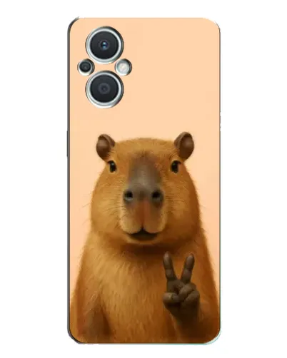 Чехол для OPPO Reno7 Lite (5G) с картинкой «Капибара виктория»