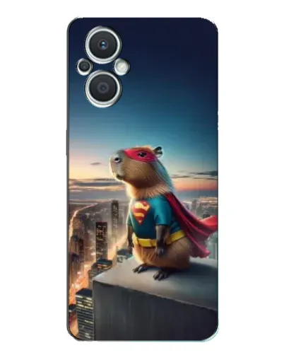Чехол для OPPO Reno7 Lite (5G) с картинкой «Капи-мен супергерой»