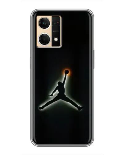 Чехол для OPPO Reno7 Pro 5G с картинкой «Jordan Gradient Logo»