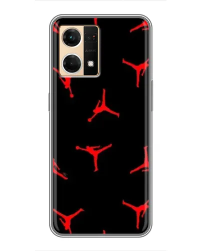 Чехол для OPPO Reno7 Pro 5G с картинкой «Jordan Red Pattern»