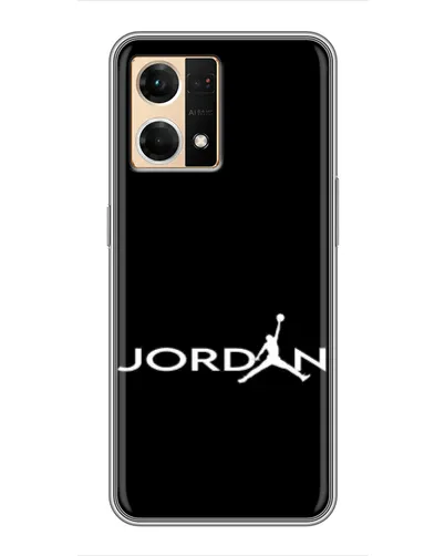 Чехол для OPPO Reno7 Pro 5G с картинкой «Jordan White Logo»