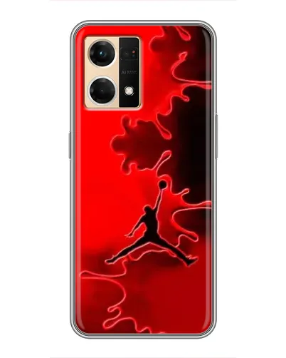 Чехол для OPPO Reno7 Pro 5G с картинкой «Jordan Red Smoke»