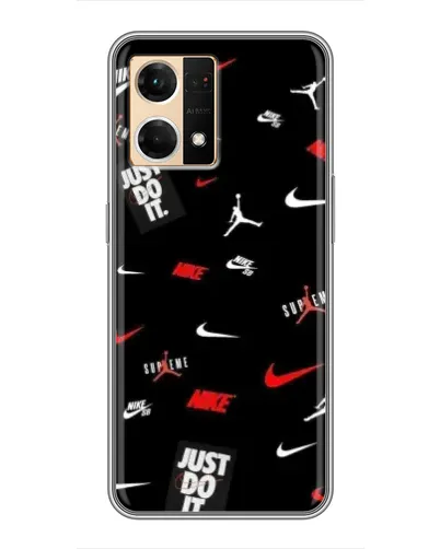 Чехол для OPPO Reno7 Pro 5G с картинкой «Nike Mix Pattern»