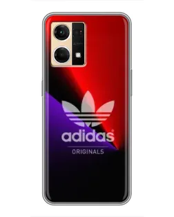Чехол для OPPO Reno7 Pro 5G с картинкой «Adidas Red Neon» Чехол для OPPO Reno7 Pro 5G с картинкой «Adidas Red Neon»