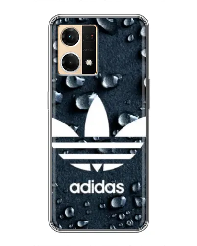 Чехол для OPPO Reno7 Pro 5G с картинкой «Adidas Trefoil Blue»