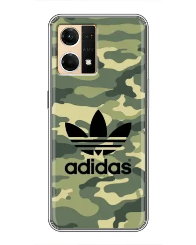 Чехол для OPPO Reno7 Pro 5G с картинкой «Милитари стиль Adidas»