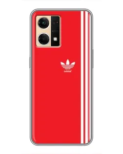 Чехол для OPPO Reno7 Pro 5G с картинкой «Красный минимализм Adidas» Чехол для OPPO Reno7 Pro 5G с картинкой «Красный минимализм Adidas»