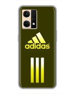 Чехол для OPPO Reno7 Pro 5G с картинкой «Оливковый градиент Adidas»