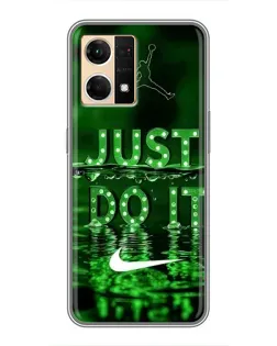 Чохол для OPPO Reno7 Pro 5G з картинкою «Зелений неоновий Nike» Чохол для OPPO Reno7 Pro 5G з картинкою «Зелений неоновий Nike»