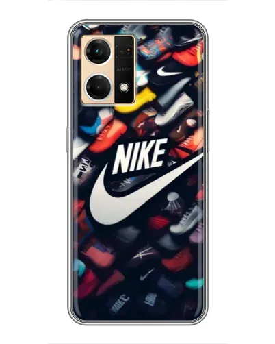 Чехол для OPPO Reno7 Pro 5G с картинкой «Коллекция кроссовок Nike» Чехол для OPPO Reno7 Pro 5G с картинкой «Коллекция кроссовок Nike»