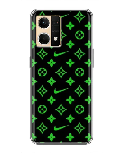 Чехол для OPPO Reno7 Pro 5G с картинкой «Неоновый принт LV» Чехол для OPPO Reno7 Pro 5G с картинкой «Неоновый принт LV»