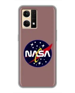 Чехол для OPPO Reno7 Pro 5G с картинкой «NASA — ретро космос» Чехол для OPPO Reno7 Pro 5G с картинкой «NASA — ретро космос»