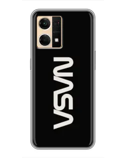 Чехол для OPPO Reno7 Pro 5G с картинкой «NASA — вертикальный логотип» Чехол для OPPO Reno7 Pro 5G с картинкой «NASA — вертикальный логотип»