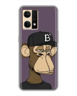 Чехол для OPPO Reno7 Pro 5G с картинкой «Bored Ape в кепке» Чехол для OPPO Reno7 Pro 5G с картинкой «Bored Ape в кепке»